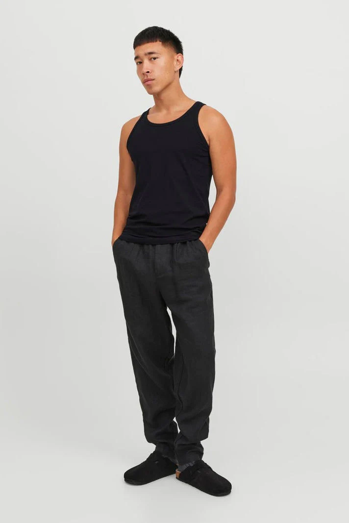 Jack & Jones Basic Tanktop 2 Pack Black - Image 3