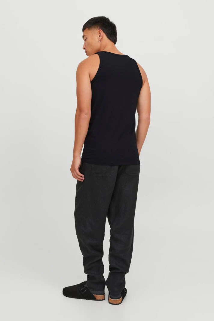 Jack & Jones Basic Tanktop 2 Pack Black - Image 4