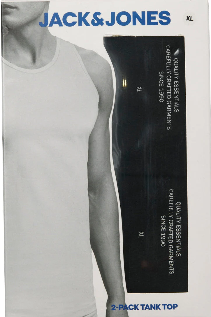 Jack & Jones Basic Tanktop 2 Pack Black - Image 5