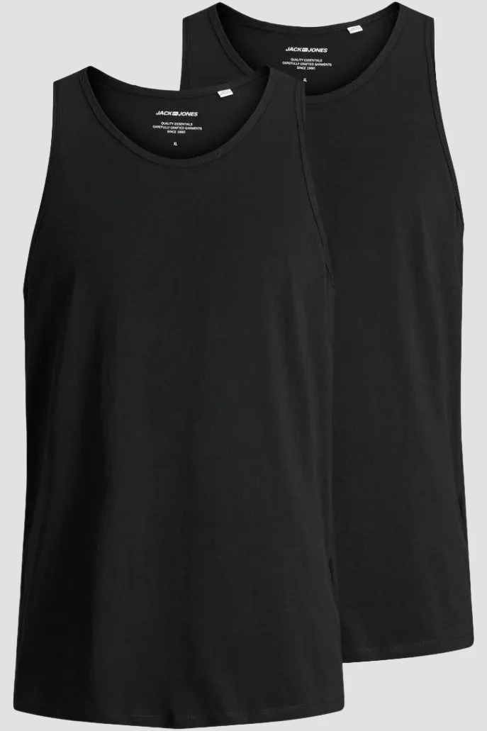Jack & Jones Basic Tanktop 2 Pack Black - Image 6