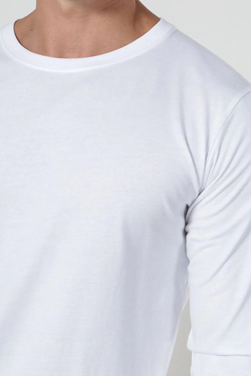 Liebhaveri Organic Bazo Tee LS White - Image 3