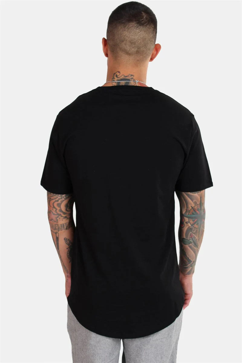 Only & Sons MATT LONGY SS TEE Black - Image 5