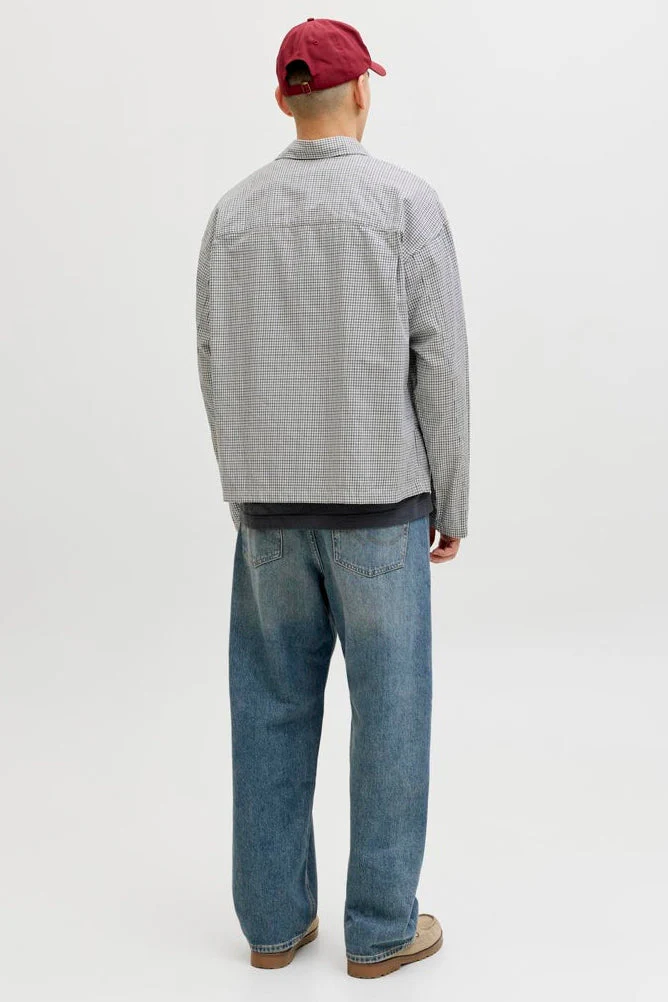 Jack & Jones Joraustin Clean Check Shirt Långärmad Odyssey Gray Skjorta - Image 3