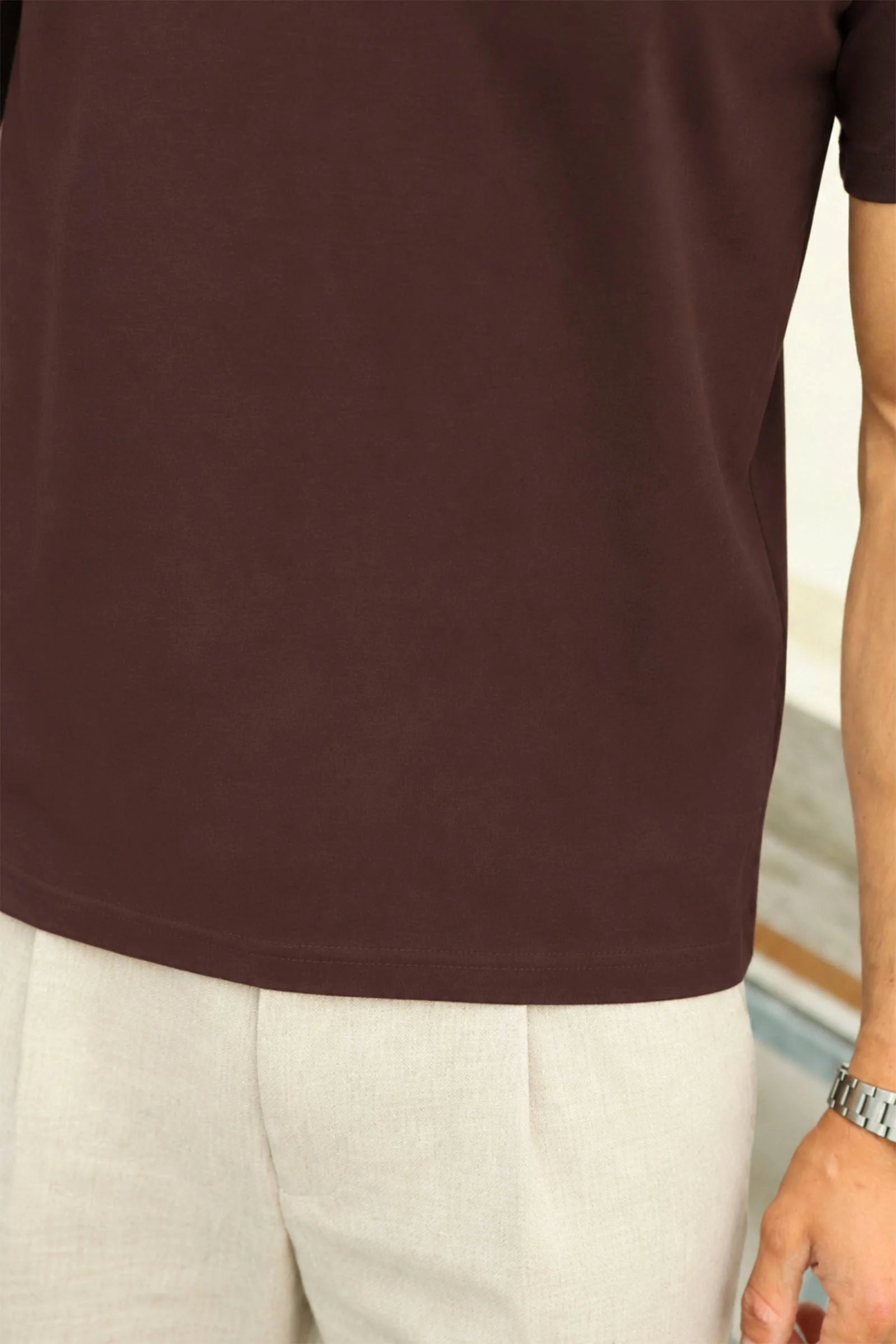 Jack & Jones Soho Tee SS Crew Neck Bitter Chocolate - Image 4