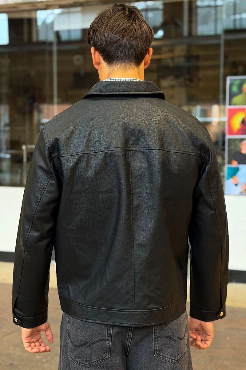 Jack & Jones Casablanca Pu Jacka Black - Image 5