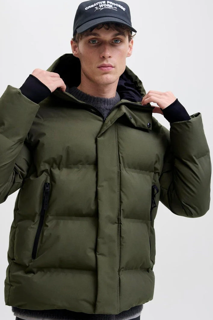 Jack & Jones Cofusion Puffer Jacket Grape Leaf - Image 4