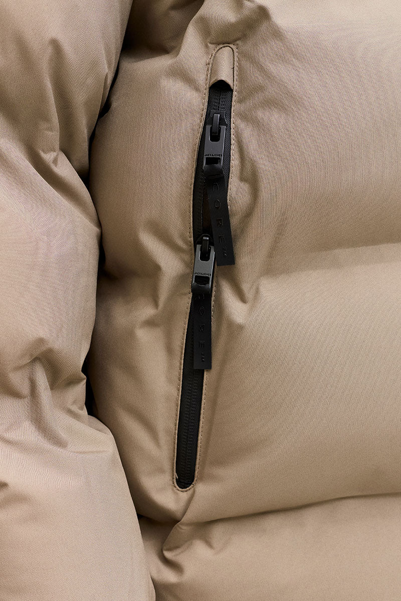Jack & Jones Fusion Pufferjacka Desert Taupe - Image 3