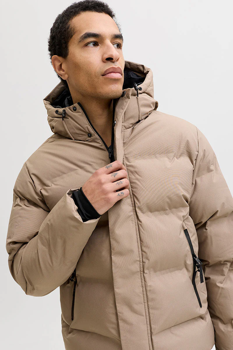 Jack & Jones Fusion Pufferjacka Desert Taupe - Image 4