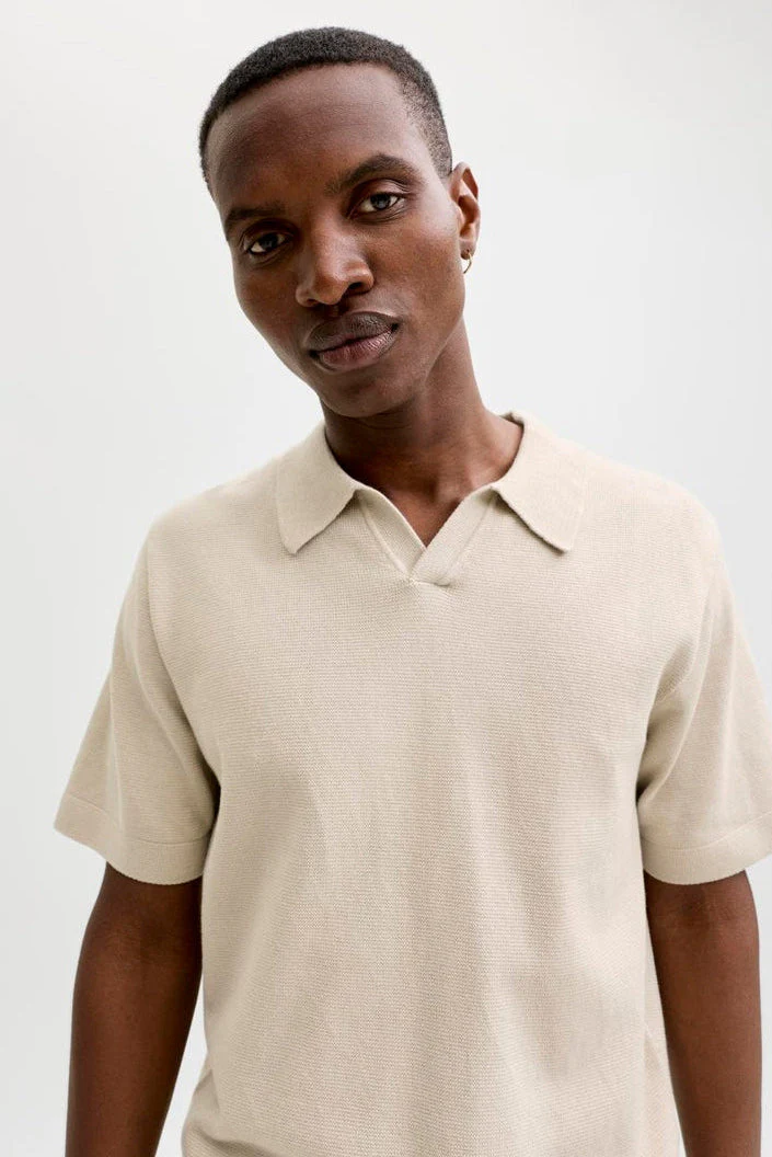 Jack & Jones Blamilano Spring Split Neck Ss Ancient Scroll - Image 4