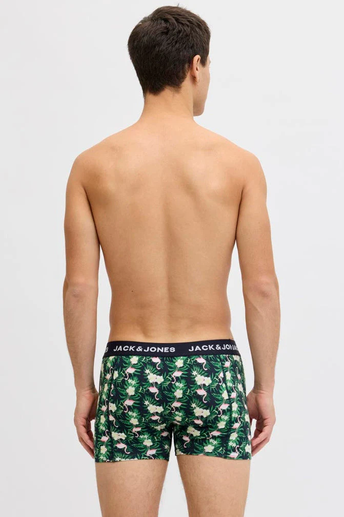 Jack & Jones Flamingo Flower Trunks Black - Image 4