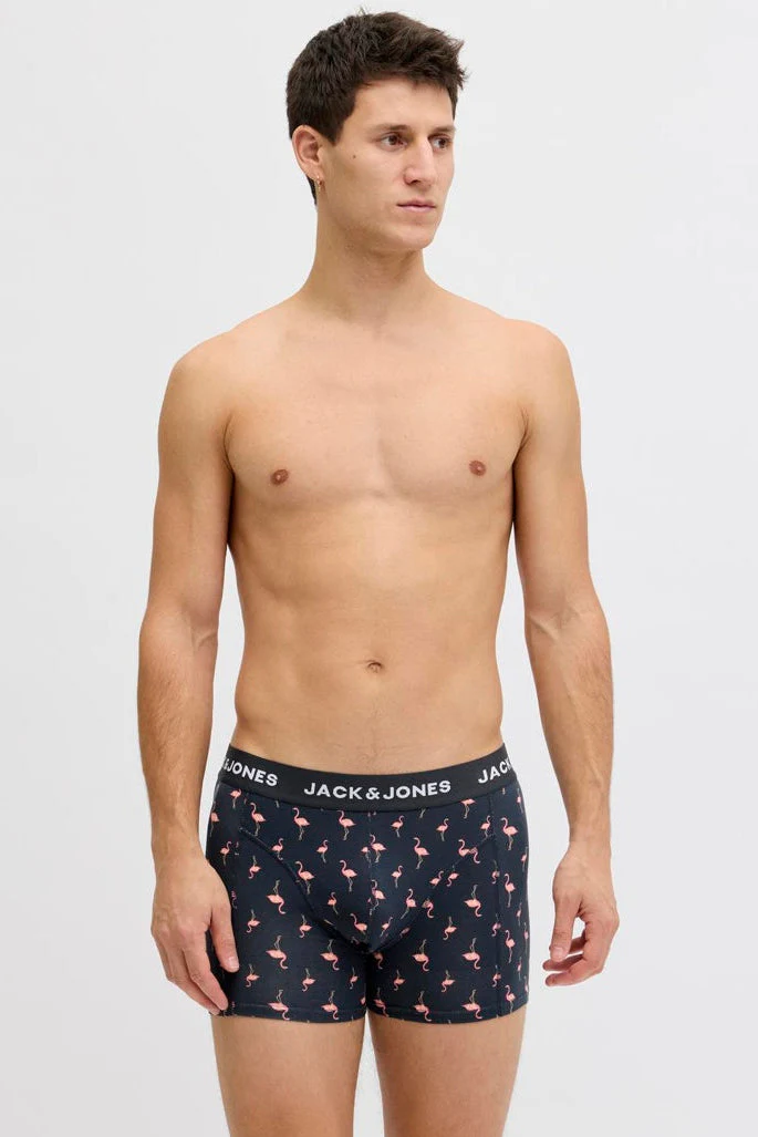 Jack & Jones Flamingo Flower Trunks Black - Image 5