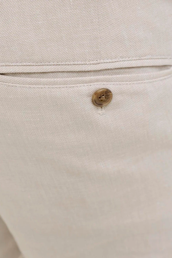 Jack & Jones Martin Sommer Trousers Linen Blend Ancient Scroll - Image 6