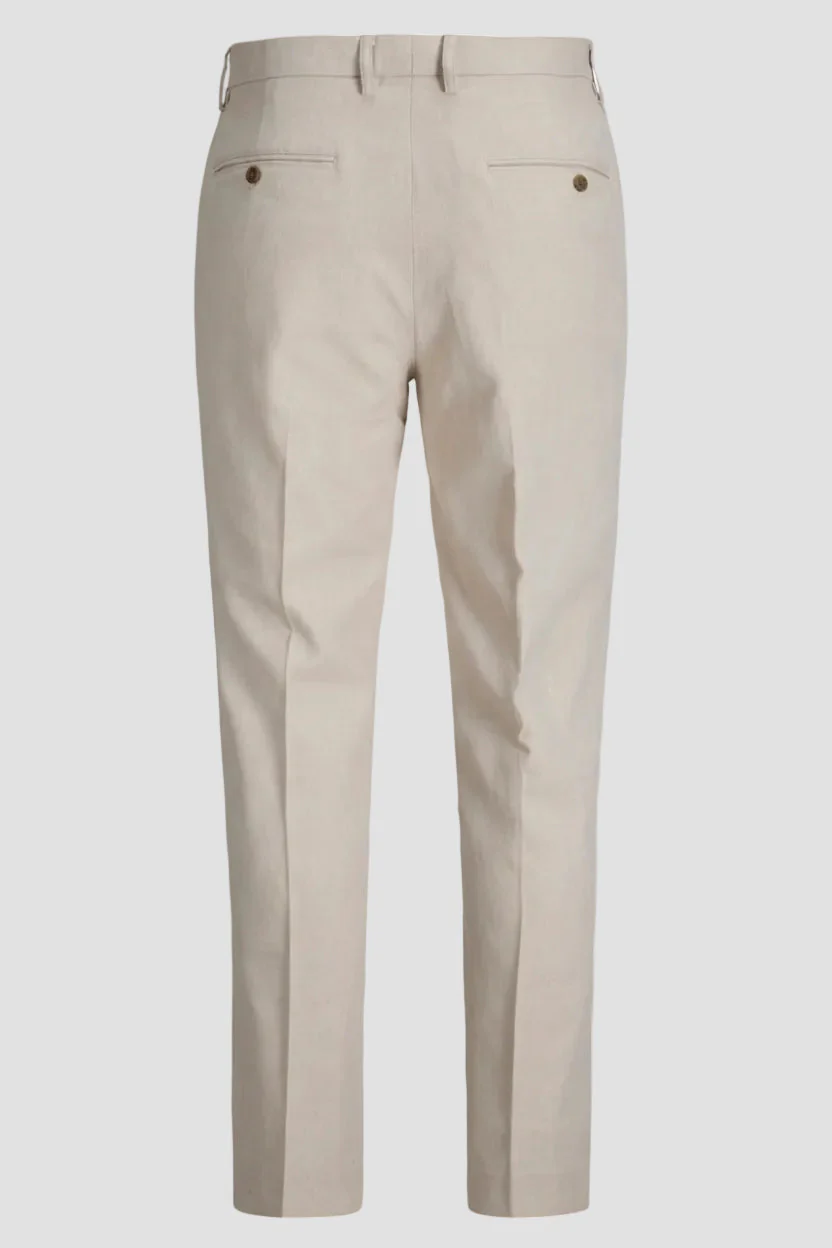 Jack & Jones Martin Sommer Trousers Linen Blend Ancient Scroll - Image 8