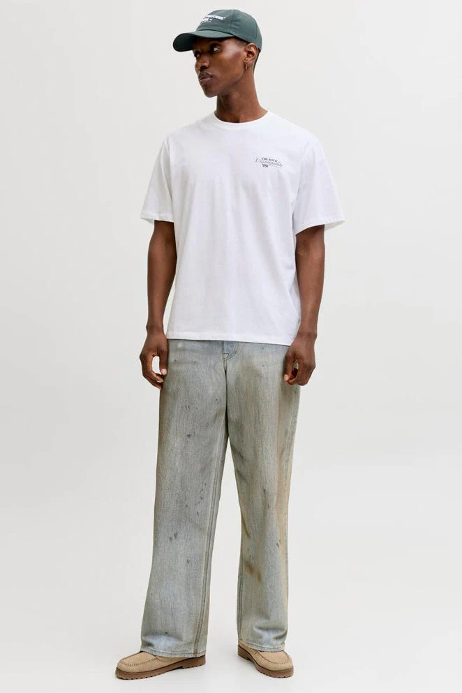 Jack & Jones Paradise Island Tee Ss Crew Neck Bright White - Image 4