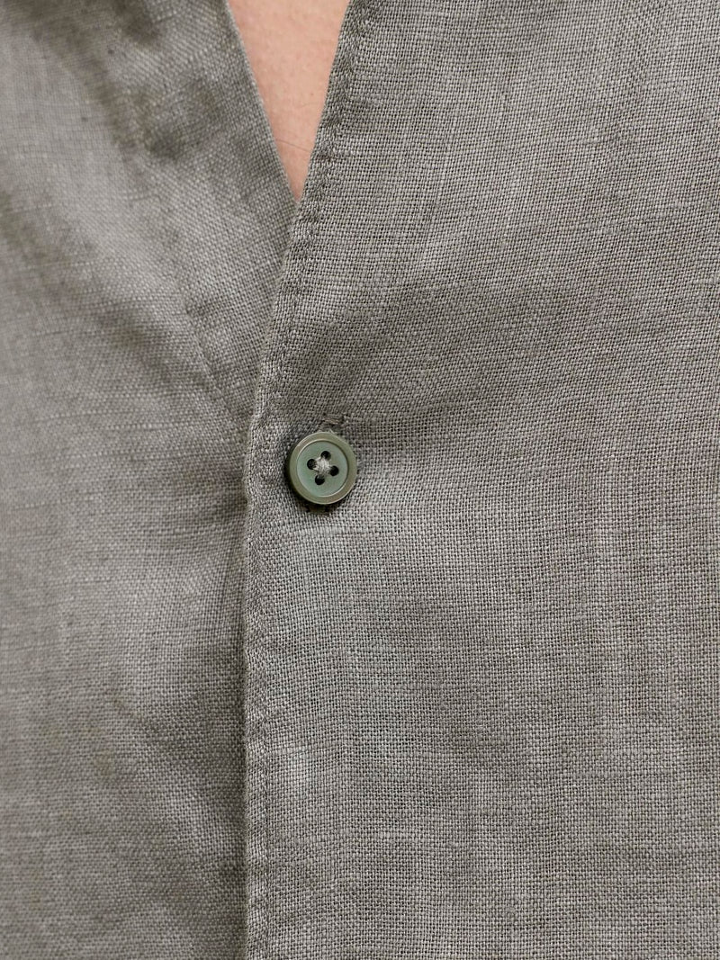 Jack & Jones Blalawrence Linen LS Shirt Smokey Olive - Image 6