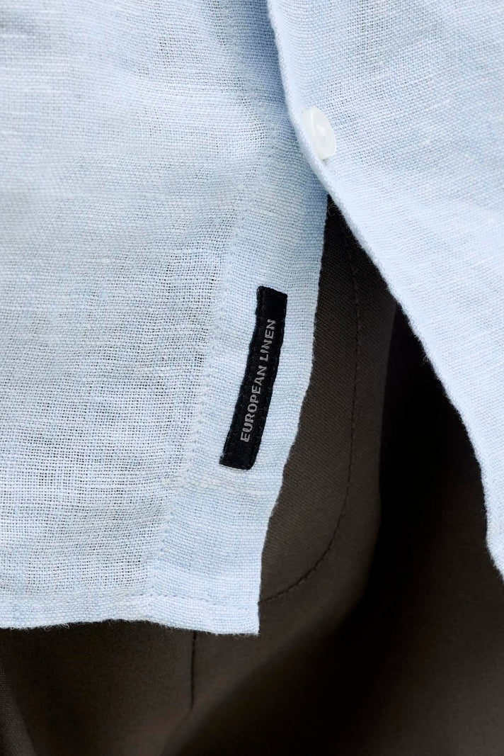 Jack & Jones Blalawrence Linen LS Shirt Chambray Blue - Image 5