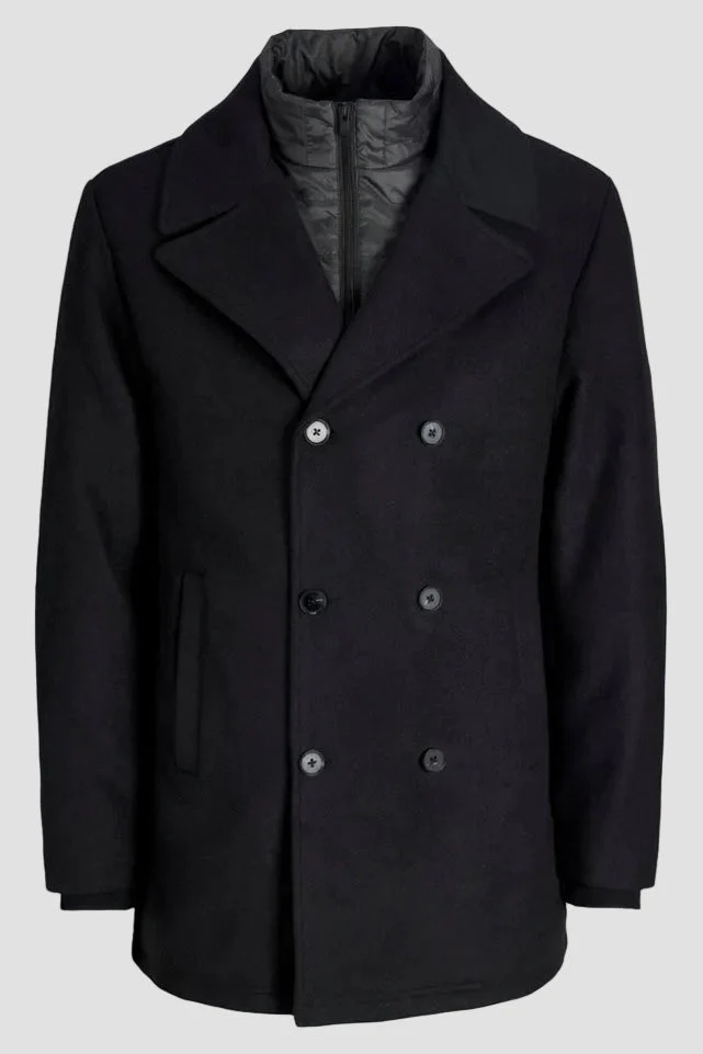Jack & Jones Jedetroit Peacoat Svart - Image 7