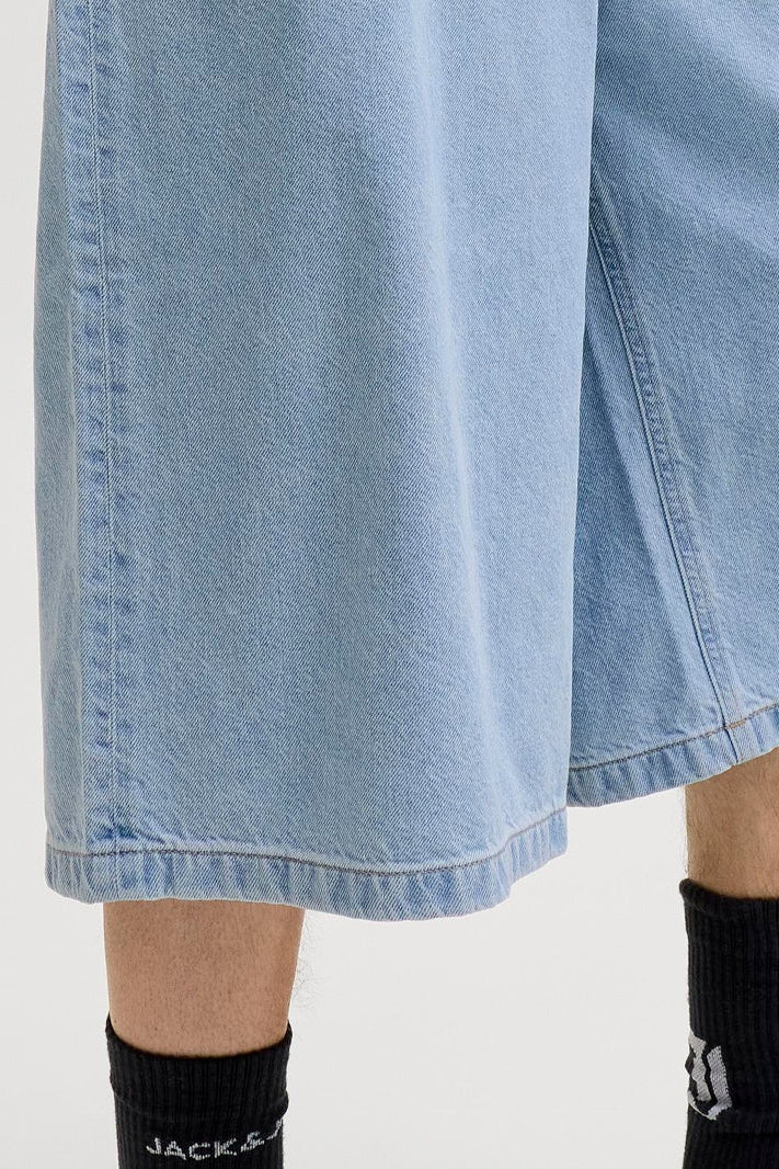 Jack & Jones Billy Crew Jorts SQ Fit 738 ST LN Blue Denim Shorts - Image 6
