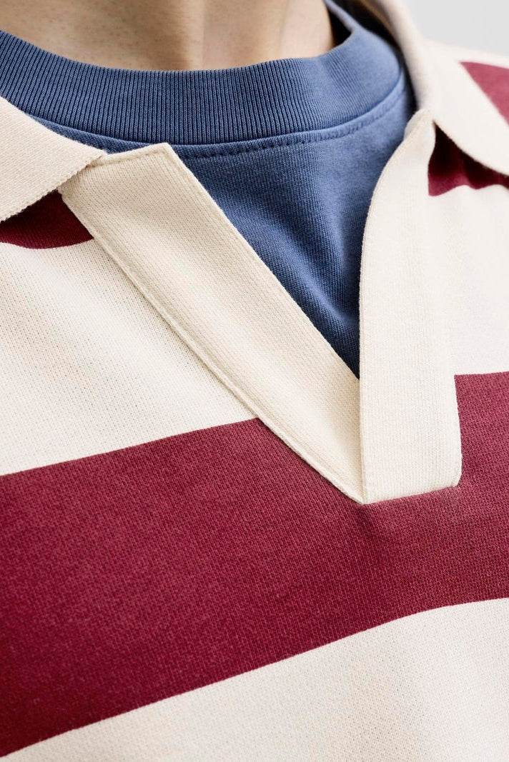 Jack & Jones Savona Sweat SS Polo Tibetan Red - Image 6