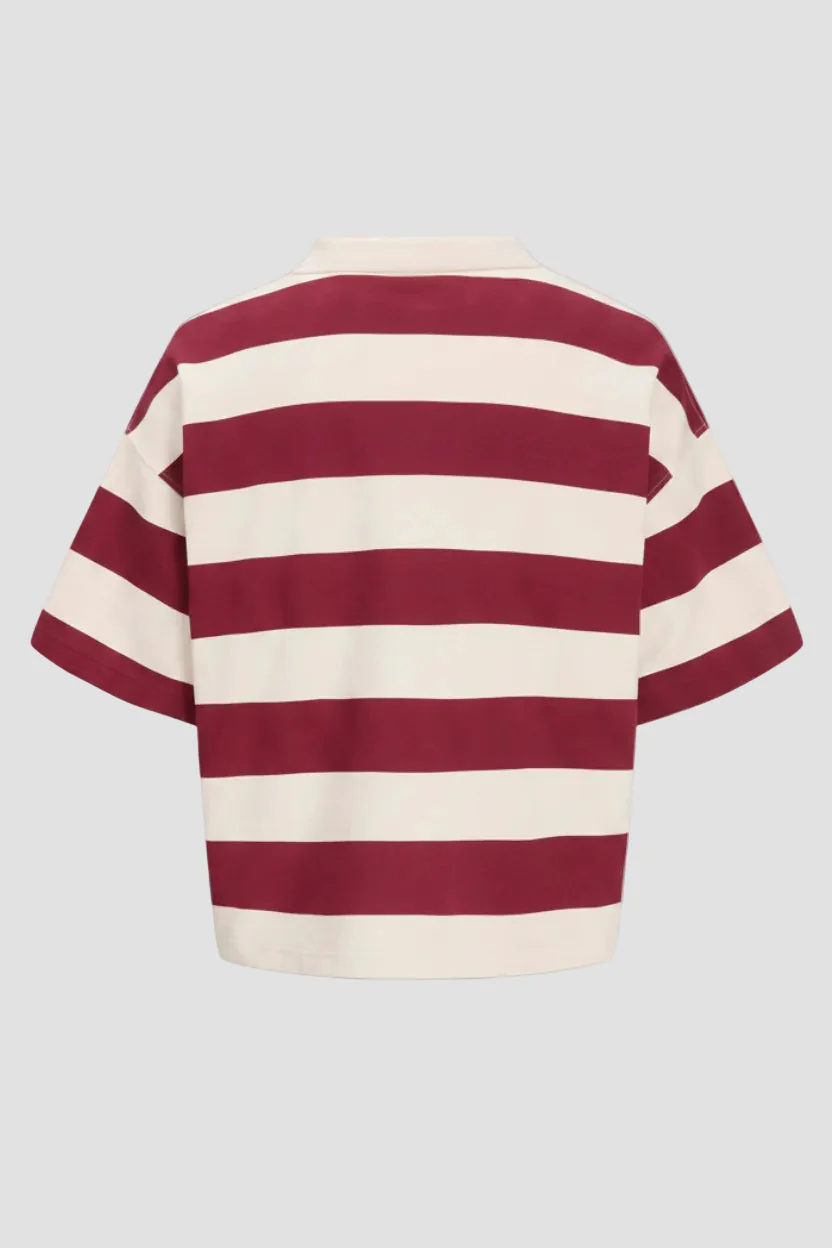 Jack & Jones Savona Sweat SS Polo Tibetan Red - Image 8