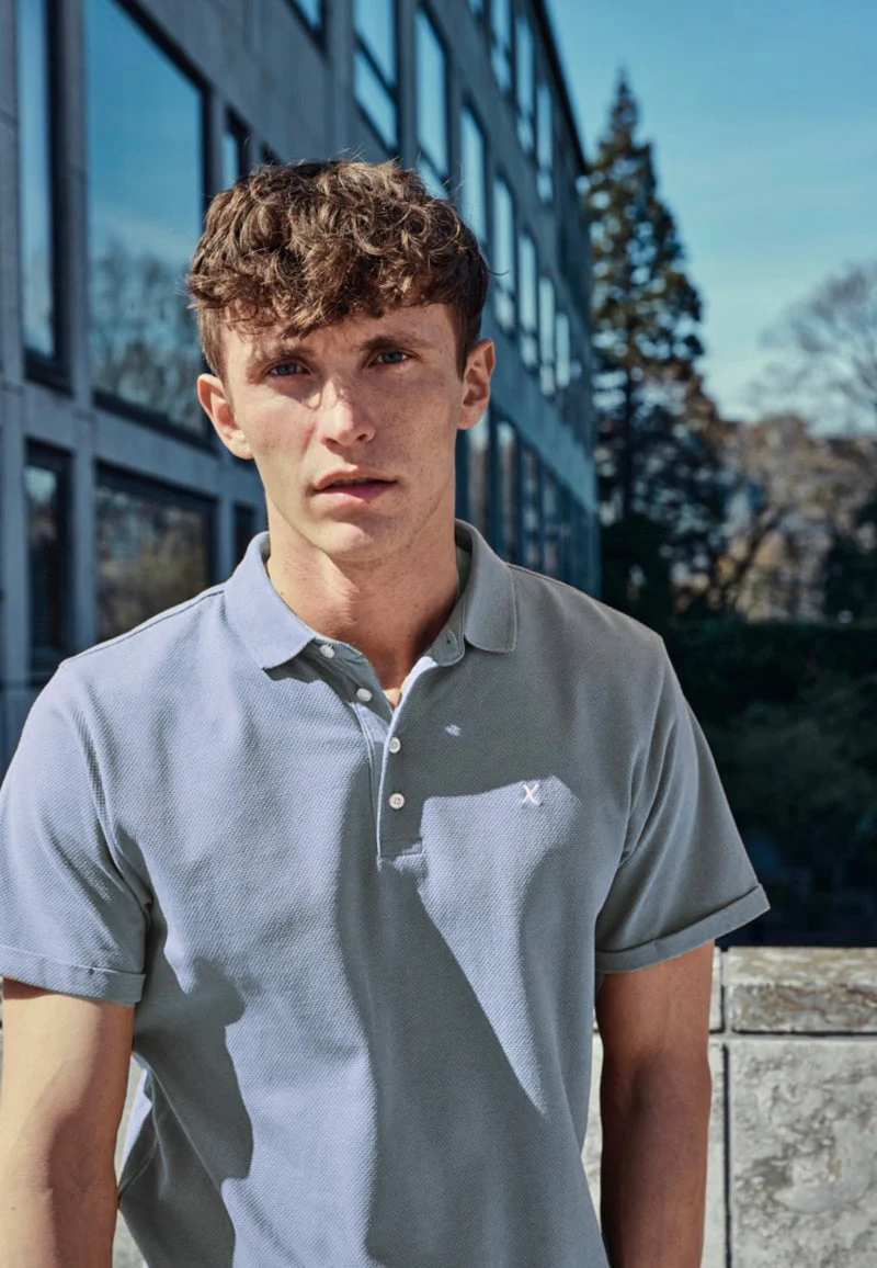 Clean Cut Copenhagen Silkeborg Stretch Polo Light Blue - Image 5