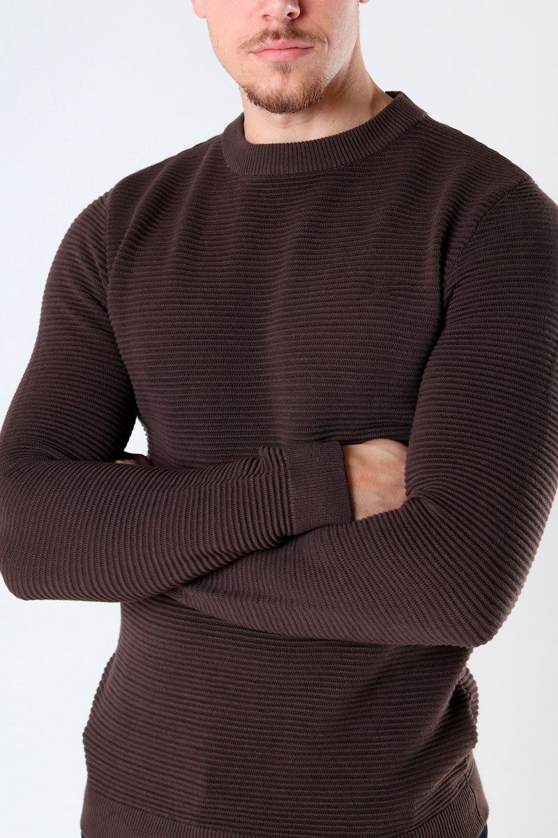 Solid Valencia Crew Knit Slate Black - Image 3