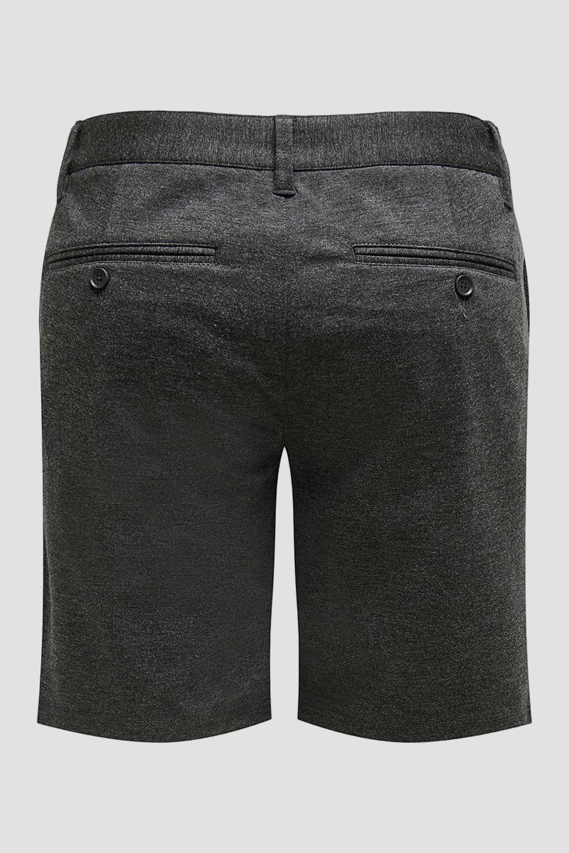 ONLY & SONS MARK SHORTS  Dark Grey Melange - Image 7