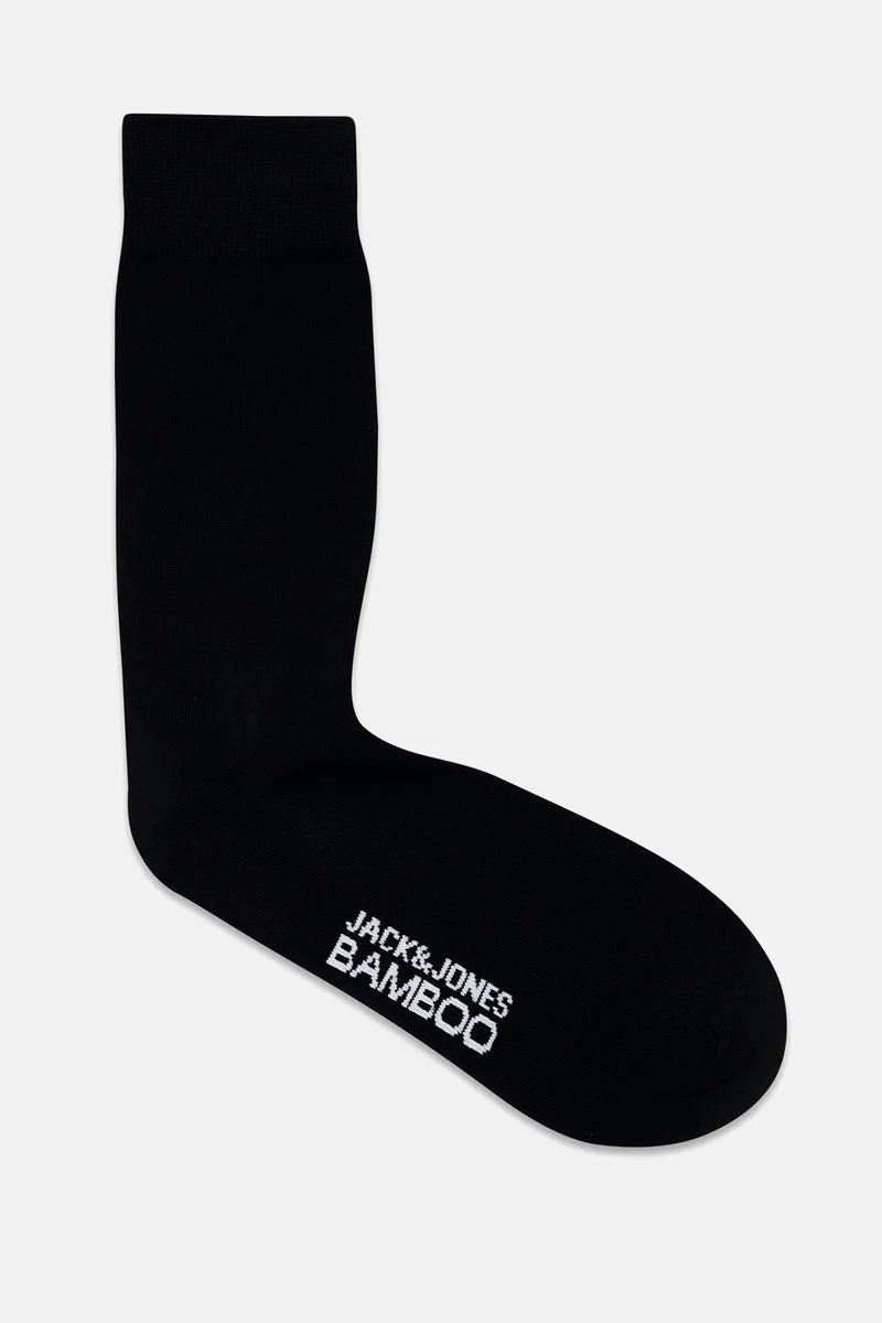 Jack & Jones JACBASIC BAMBOO SOCK 5 PACK NOOS Black Black - Navy blazer - Dark grey melange - Light - Image 4