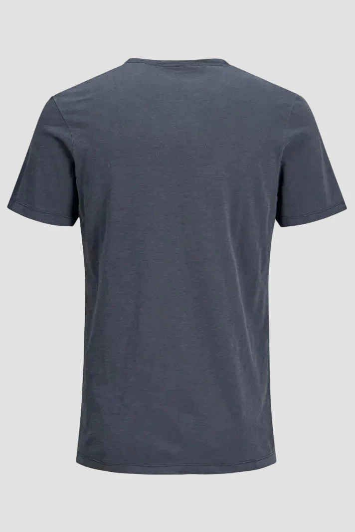 Jack & Jones Split Neck Tee SS Navy Blazer - Image 6