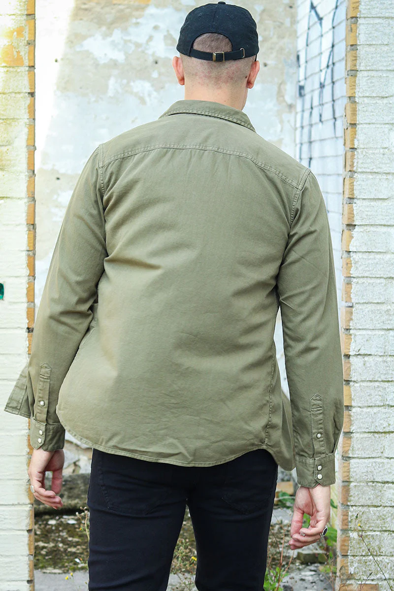 Jack & Jones SHERIDAN SHIRT L/S Forest Night Slim - Image 4