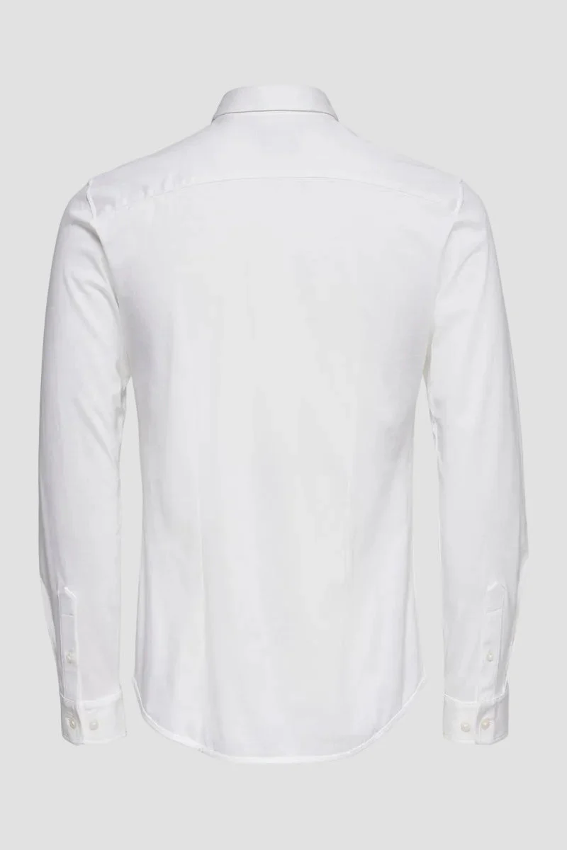 ONLY & SONS Miles LS Stretch Shirt White - Image 8