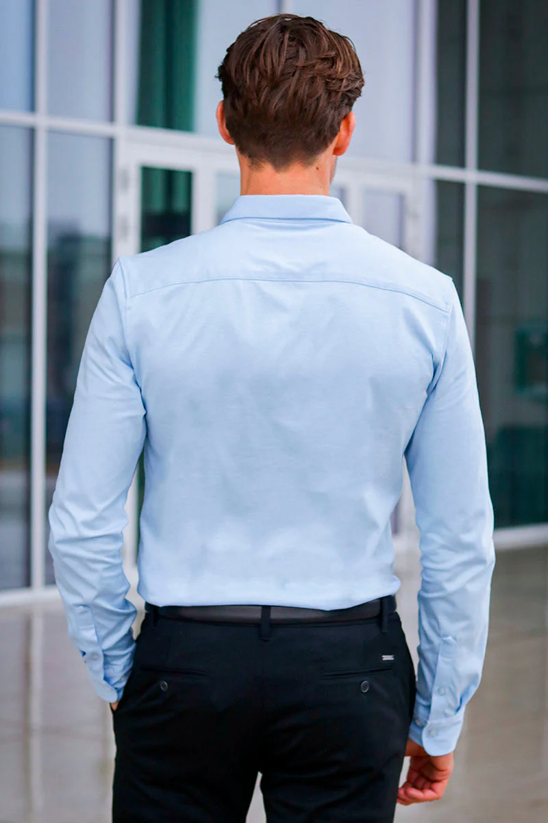 ONLY & SONS Miles LS Stretch Shirt Cashmere Blue - Image 6