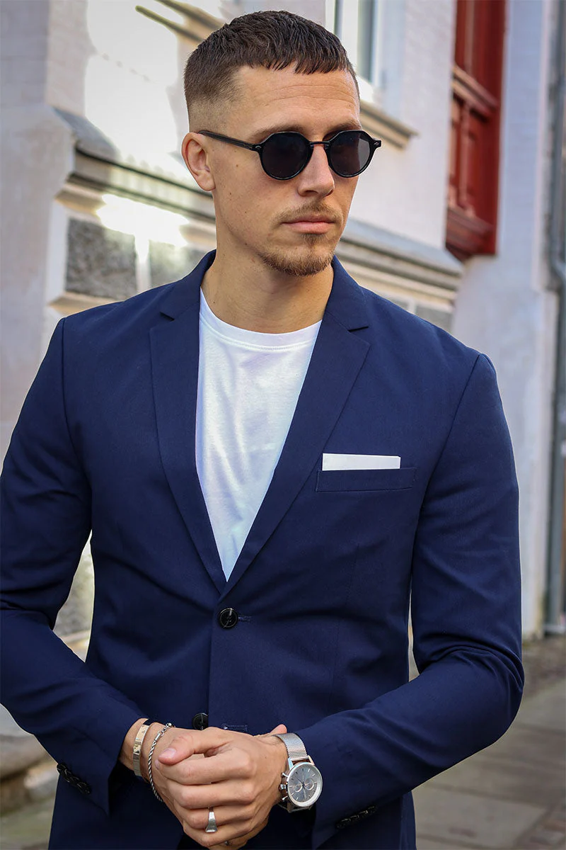 Jack & Jones Premium Franco Slim Fit Kostym Medieval Blue - Image 3