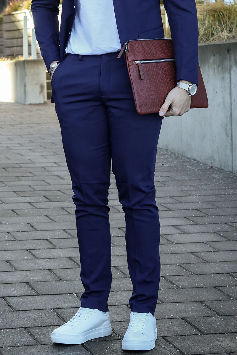 Jack & Jones Premium Franco Slim Fit Kostym Medieval Blue - Image 4