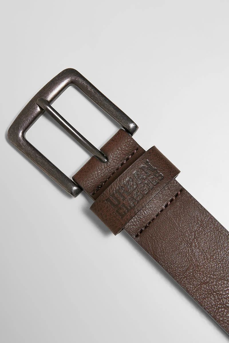Urban Classics Leather Imitation Belt Brown - Image 3