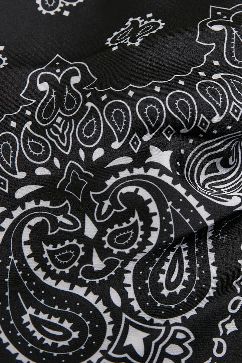 Urban Classics Satin Bandana 2-Pack Black/red - Image 3