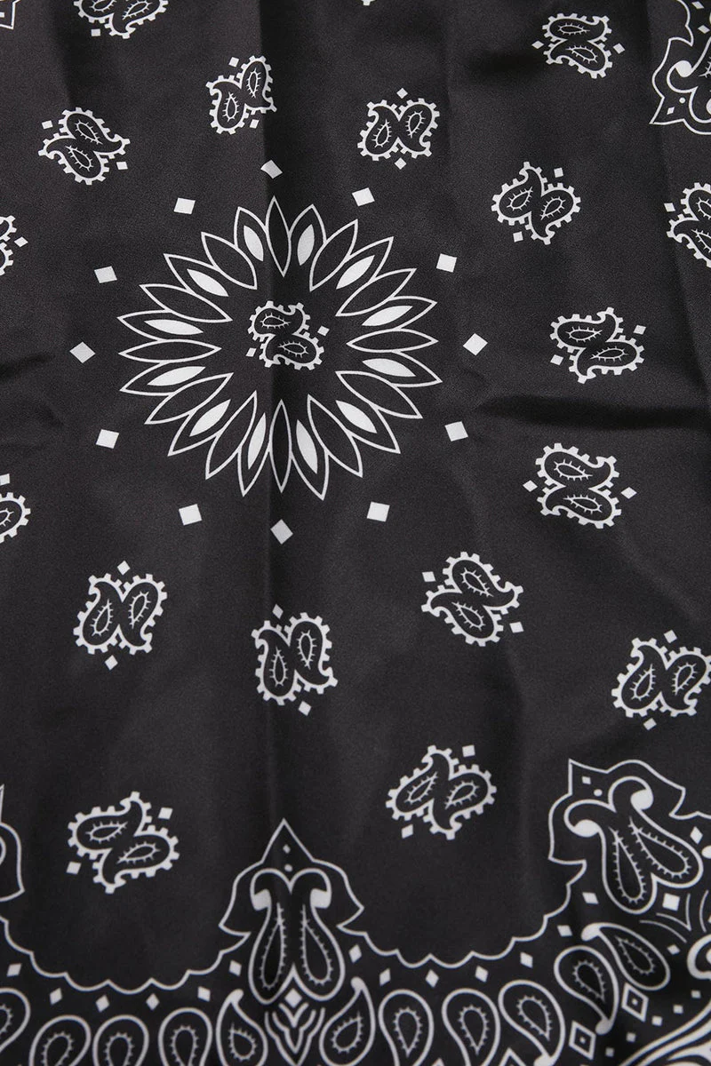 Urban Classics Satin Bandana 2-Pack Black/red - Image 4