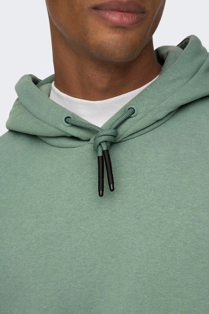 Only & Sons Ceres Hoodie Chinois Green - Image 5