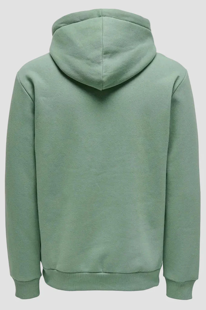 Only & Sons Ceres Hoodie Chinois Green - Image 7