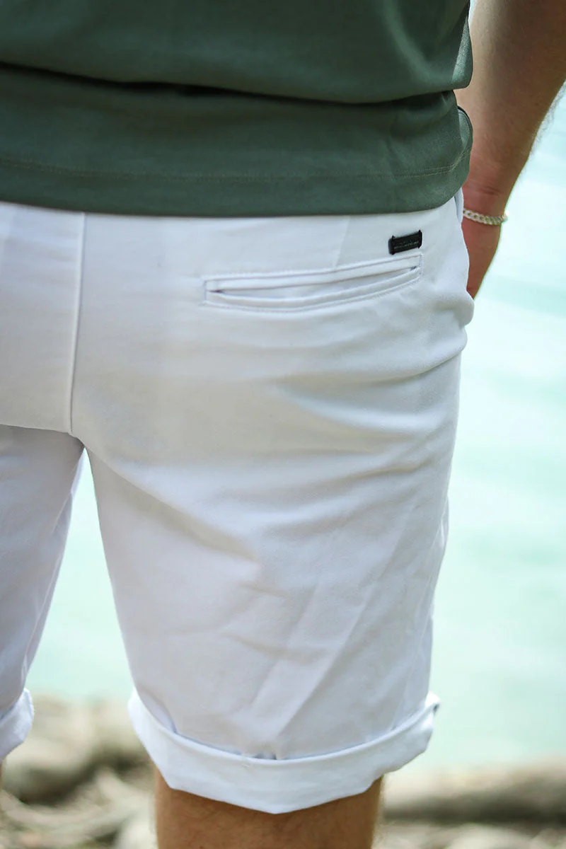 Jack & Jones Bowie Chino Shorts White - Image 3