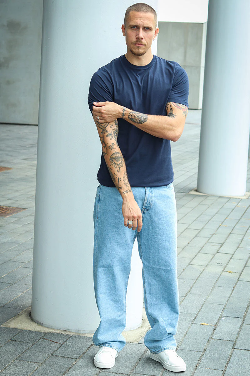 Liebhaveri Organic Bazo Tee Blue Navy - Image 2