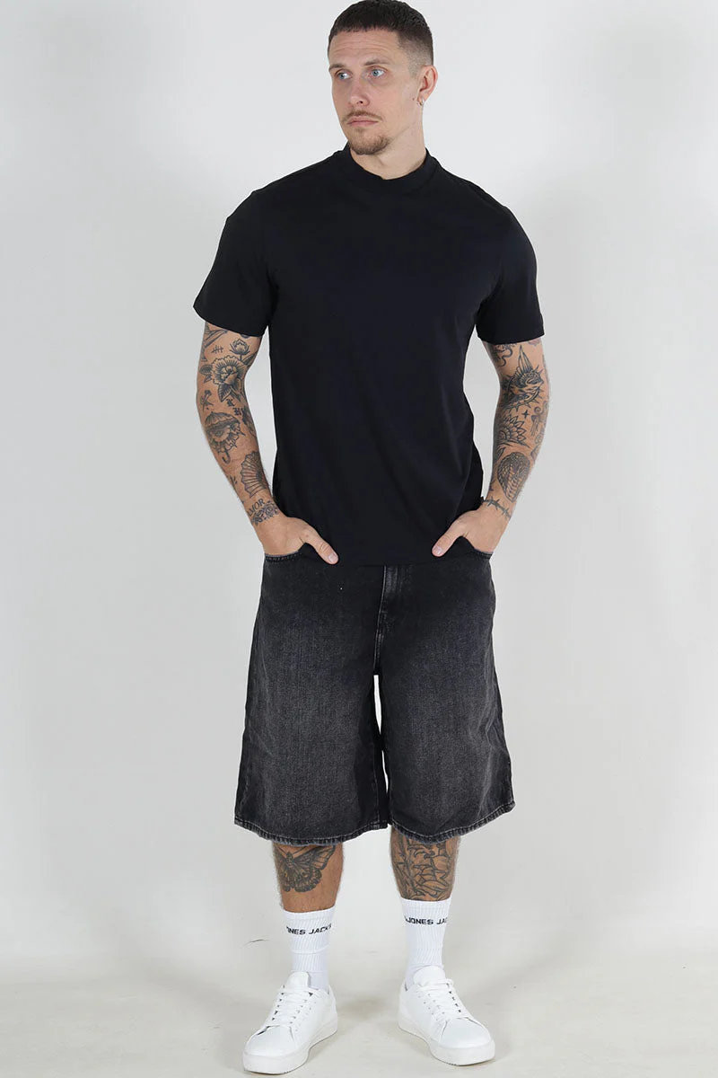 ONLY & SONS Otis Regular Mock Neck Tee Black - Image 2