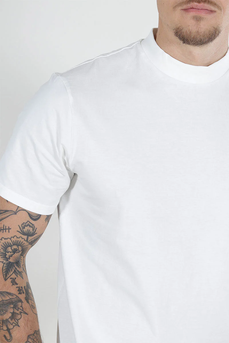 ONLY & SONS Otis Regular Mock Neck Tee Cloud Dancer - Image 3