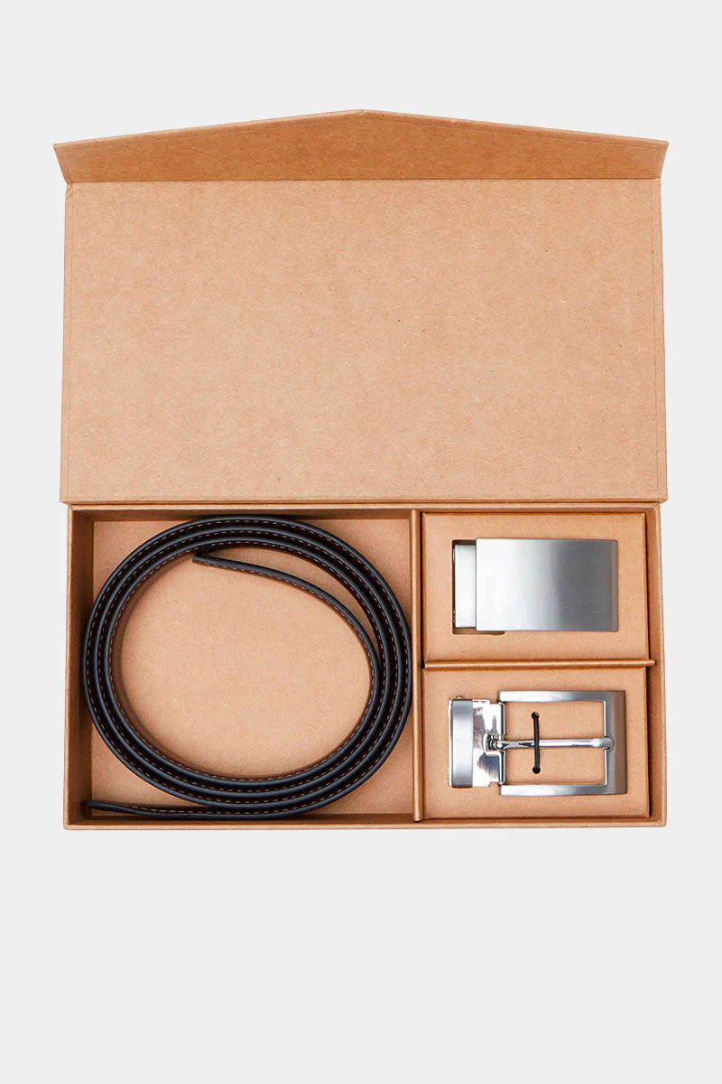 Jack & Jones Jeff Changeable Buckle BoxGiftbox Black