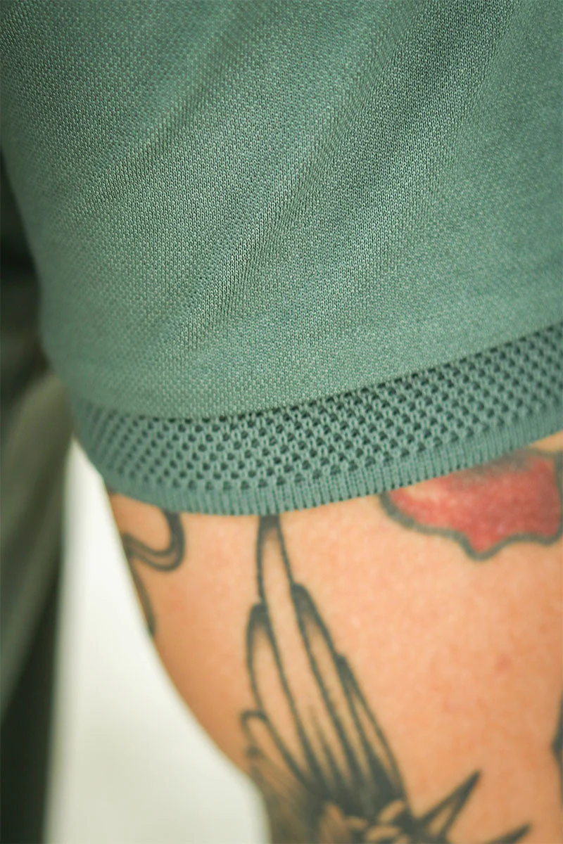 Selected Fave Zip Polo SS Agave Green - Image 6