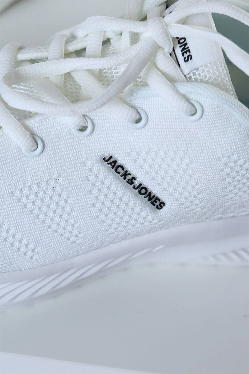 Jack & Jones Croxley Knit Sneaker Bright White - Image 5