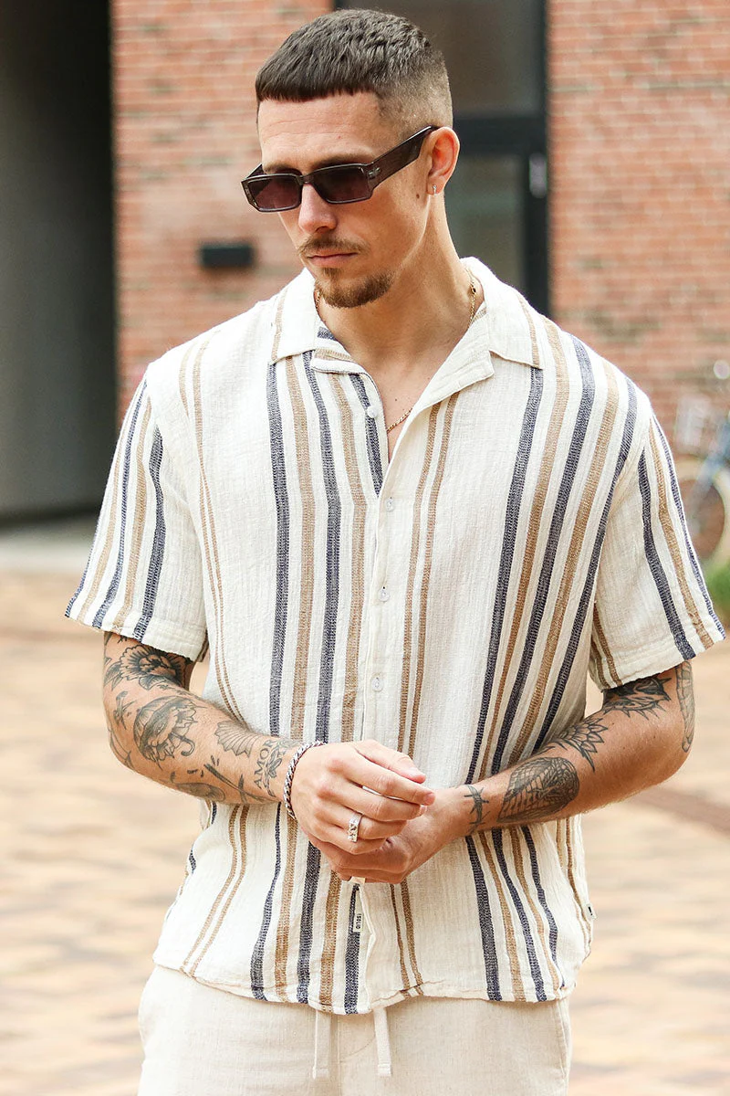 Solid Isai Shirt Oatmeal - Image 4