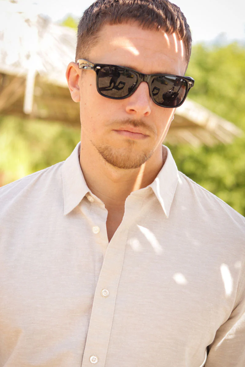 Selected Slim Sun Linen Shirt LS Pure Cashmere - Image 3
