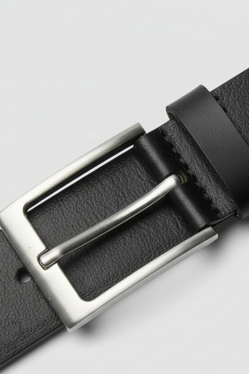 Jack & Jones JACSTOCKHOLM LEATHER BELT NOOS Black - Image 2