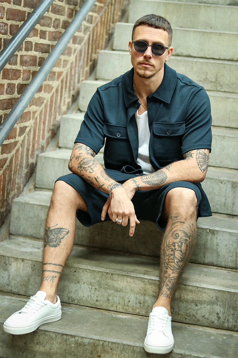 ONLY & SONS Kodyl SS Shirt Dark Navy - Image 6